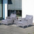 Premium 5-Pc PE Rattan Outdoor Furniture Set - Grey
