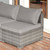 Outdoor Rattan Single Sofa w/ Cushions - Garden Patio Furniture - Grey