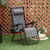Beige Steel Frame Zero Gravity Outdoor Chair with Canopy - Maximum Comfort and Durability - Light Grey