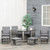 Premium 9PC Rattan Garden Furniture Set - Outdoor Patio Dining Table - Wicker 8 Seater - High Quality - Waterproof Cushions - Grey