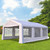 Premium Gazebo Marquee Party Tent - Steel Frame, White - 6m x 4m x 2.8m