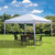 3x3m Garden Pop Up Gazebo Marquee Party Tent Wedding Canopy UV Protection - White