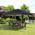 3x3m Garden Pop Up Gazebo Marquee Party Tent Wedding Canopy UV Protection - Black
