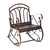 Iron Rocking Chair-Bronze - Outdoor Furniture for Garden and Patio - Metal Frame - Comfortable Armrests - Easy Assembly