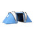 Outsunny 2 Bedroom Camping Tent with Living Area, 3000mm Waterproof - Blue