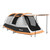 Outsunny Tunnel Tent with Bedroom, Living Room and Porch for 3-4 Man - Orange
