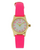 Reflex Girls Ladies White Dial Leather Strap Watch 1013 - Multiple Colors - High Quality - Pink / Gold