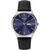 Sekonda Mens Basic Blue face day/date Black Leather Strap Watch 1701