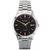 Sekonda Mens Fashion Dated Black Dial Silver Bracelet Watch - 1192