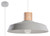 Sleek Afra Concrete/Wood Pendant Lamp - Stylish LED E27 - Modern Loft Design