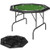 SPORTNOW 8 Player Foldable Poker Table with Cup Holders, Green