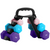 SPORTNOW Dumbbells Set with Storage Rack, 2 x 1kg, 2 x 3kg, 2 x 5kg - Pink, light blue and purple