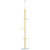260cm Height Adjustable Floor-To-Ceiling Cat Tree w/ Anti-Slip Kit - Yellow