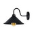 Black Wall Light Fixture,Black Wall Sconce E27 Base Socket Screw Type Wall Mounted Swan Neck Cone Shape Shade