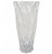 35cm Clear Chunky Ridged Glass Vase - Exquisite Quality for Displaying Real and Artificial Flowers