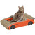 Cat Scratching Board | Car-shaped design doubles as a comfy bed for cats | Red