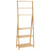 Freestanding Foldable Bamboo Towel Rack with 3 Bars and Shelves for Bathroom