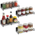 VINSANI 4pc MAGNETIC SPICE RACK METAL SHELF 1010421