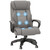 Vinsetto High Back 6 Points Vibration Massage Executive Office Chair - Grey
