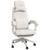 Vinsetto Home Office Chair Reclining Computer Chair w/ Lumbar Support Dark Grey - White