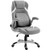 Vinsetto Fabric Office Desk Chair with Adjustable Height Tilt Function Grey