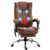 Vinsetto High Back Office Chair with Vibration Massage and Heat - 62cm x 70cm x 120cm / Dark brown