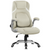 Vinsetto Fabric Office Desk Chair w/ Adjustable Height Tilt Function - Beige