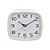 HOMETIME ALARM CLOCK SQUARE WITH ILLUMINATED BUTTON WHITE CASE