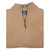 Albert and Maurice Netherton Sand Oatmeal Lambswool Zip Neck Jumper