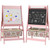 AIYAPLAY Kids Easel with Paper Roll, 3 in 1 Art Easel for Children, with Blackboard, Whiteboard, Storage Baskets, Pink