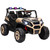 AIYAPLAY 2 Seater 24V Kids Electric Car w/ Remote Control - Khaki