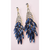 Sassy Navy Crystal Drop and Dangle Earrings