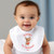 Personalised 1st Christmas Reindeer Baby Bib