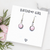 Birthstone Earrings & Birthday Girl Card | Birthday Gift For Her | Birthstone Birthday Gift | Birthday Gift for Friend | Birthday Gift UK - APRIL