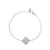 Ladies Four Clover Sterling Silver Bracelet