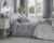 Toile 200 Thread Count Cotton Rich Duvet Cover Set - Super King Bed / Grey