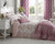 Toile 200 Thread Count Cotton Rich Duvet Cover Set - Super King Bed / Pink
