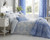 Toile 200 Thread Count Cotton Rich Duvet Cover Set - Single Bed / Blue