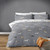 Dachys Grey and white dachshund sausage dog design polycotton duvet set. - Single Bed