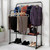 Double Clothes Rail in Black