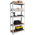 2x Heavy Duty Steel & MDF 5 Tier Galvanized Racking Shelf