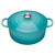 Teal Le Creuset 28cm Cast Iron Round Casserole Dish Teal Le Creuset 28cm Cast Iron Round Casserole Dish