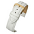 White Padded Crocodile Grain Leather Watch Strap 12mm