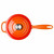 Volcanic Orange Top View Le Creuset 16cm Cast Iron Saucepan Volcanic Orange Top View Le Creuset 16cm Cast Iron Saucepan