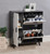 Stylish Shoe Storage Cabinet - Keep Shoes Neatly Organized at Home - Grey & White, MDF, 86x75x29cm