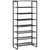HOMCOM 8-Tier Shoe Rack: 21-24 Pair Shoe Storage Shelf for Entryway - Sturdy, Metal Construction