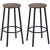 High-Quality, Industrial-Style Bar Stools Set of 2 - Perfect for Kitchen & Dining Room