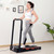 HOMCOM Electric Motorised Treadmill Walking Machine Foldable - 0.5hp | 1 to 6 km/h | Indoor Gym Fitness Exercise with Remote Control