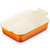Volcanic Orange Le Creuset 26cm Stoneware Heritage Rectangular Dish Volcanic Orange Le Creuset 26cm Stoneware Heritage Rectangular Dish