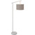 HOMCOM Modern Floor Lamps for Living Room with Rotating Lampshade, Standing Lamp for Bedroom, LED Bulb Included, Grey